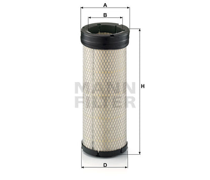 Luftfilter Mann Hummel - CF 1398 passend zu CATERPILLAR