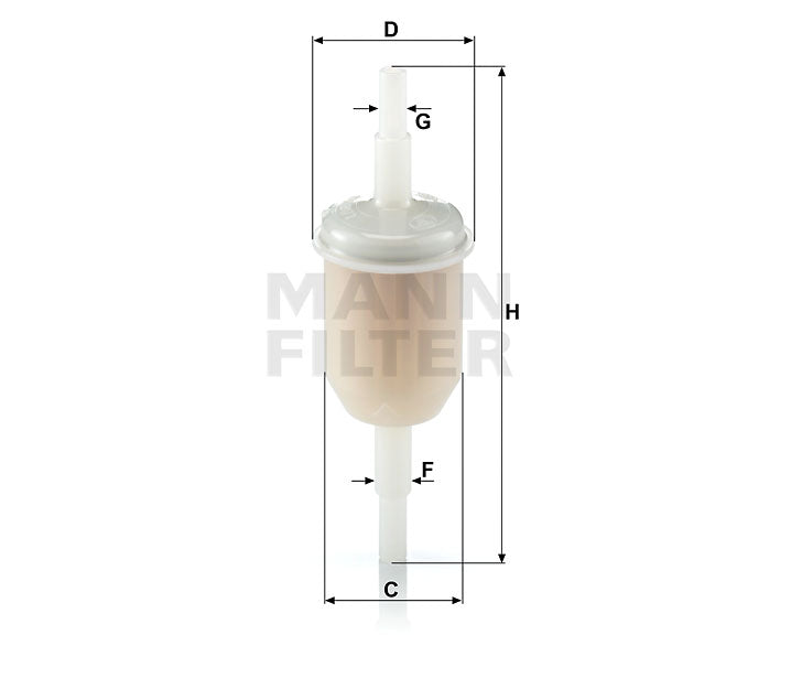 Kraftstofffilter Mann Hummel - WK 31/2 (100) passend zu KUBOTA
