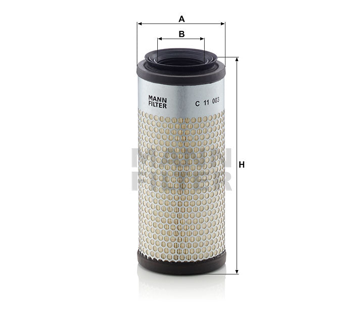 Luftfilter Mann Hummel - C 11 003 passend zu KUBOTA