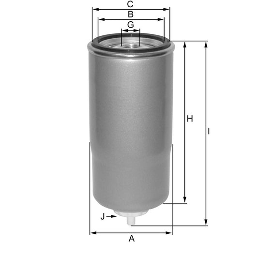 Kraftstofffilter Fil Filter - ZP3197FMB passend zu KOMATSU