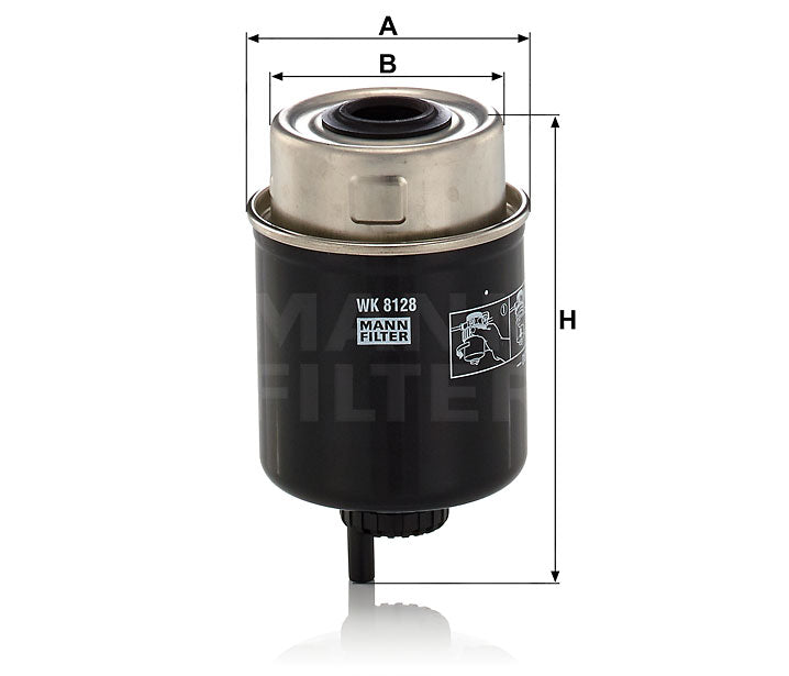 Kraftstofffilter Mann Hummel - WK 8128 passend zu CATERPILLAR