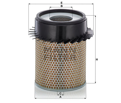 Luftfilter Mann Hummel - C 21 317 passend zu CATERPILLAR