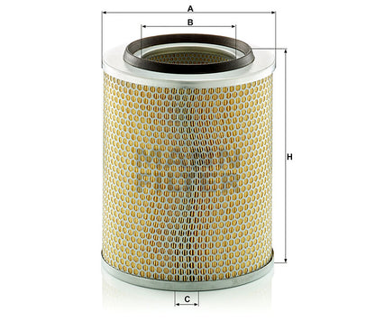 Luftfilter Mann Hummel - C 24 393 passend zu IVECO