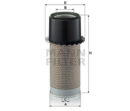 Luftfilter Mann Hummel - C 16 335 passend zu YANMAR
