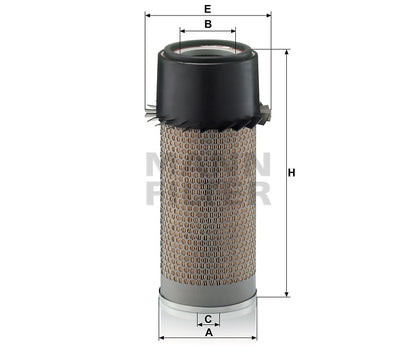 Luftfilter Mann Hummel - C 16 302 passend zu YANMAR