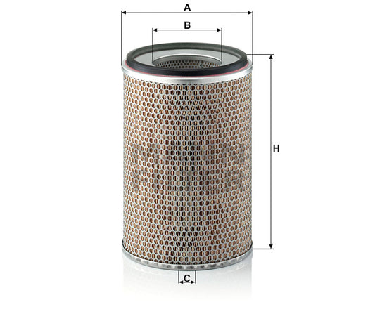Luftfilter Mann Hummel - C 24 719 passend zu LIEBHERR