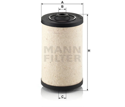 Kraftstofffilter Mann Hummel - BFU 900 x passend zu KOMATSU