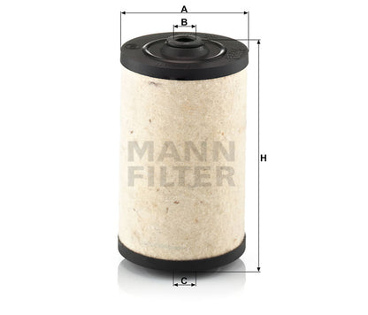 Kraftstofffilter Mann Hummel - BFU 811 passend zu KOMATSU