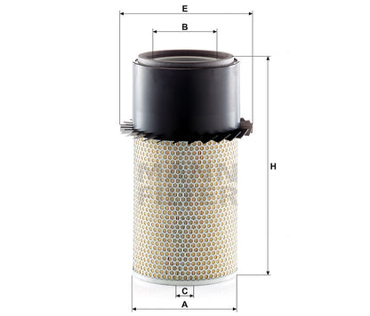 Luftfilter Mann Hummel - C 21 431 passend zu JOHN DEERE