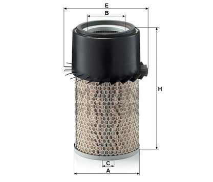 Luftfilter Mann Hummel - C 16 210 passend zu CASE/CASE IH