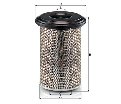 Luftfilter Mann Hummel - C 23 440 passend zu CASE/CASE IH