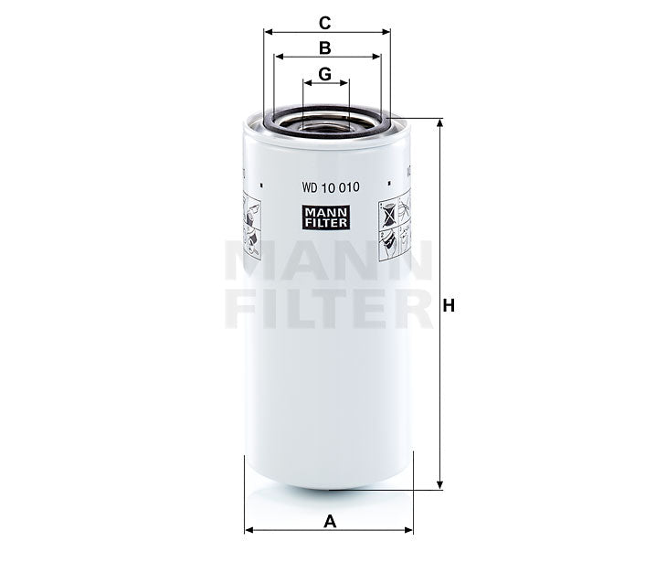 Mann Hummel - WD 10 010 passend zu CATERPILLAR