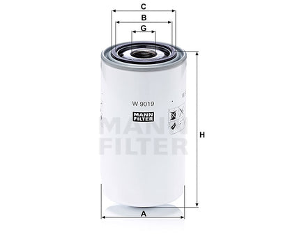 Luftfilter Mann Hummel - W 9019 passend zu CASE/CASE IH