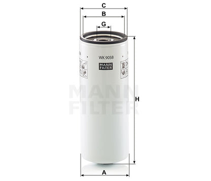 Kraftstofffilter Mann Hummel - WK 9058 passend zu CATERPILLAR