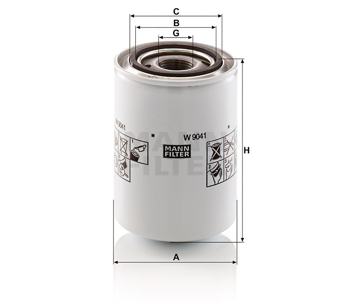Luftfilter Mann Hummel - W 9041 passend zu KOMATSU