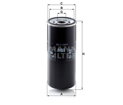 Kraftstofffilter Mann Hummel - WDK 11 102/13 passend zu RENAULT VI