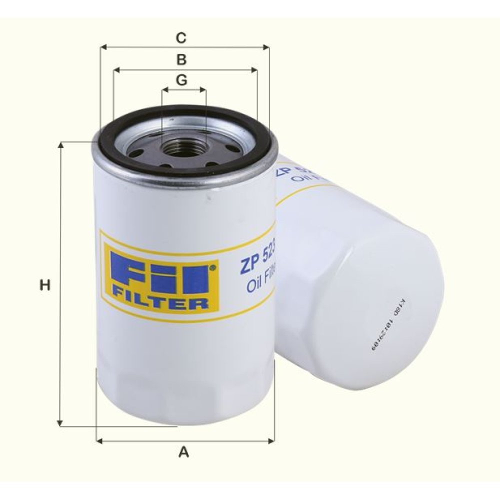 Ölfilter Fil Filter - ZP523 passend zu KUBOTA