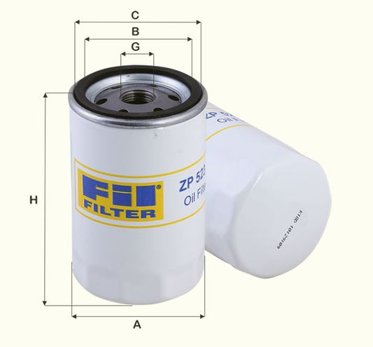 Ölfilter Fil Filter - ZP523 passend zu KOMATSU