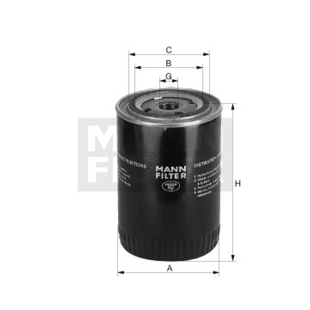 Luftfilter Mann Hummel - W 950/17 passend zu YANMAR