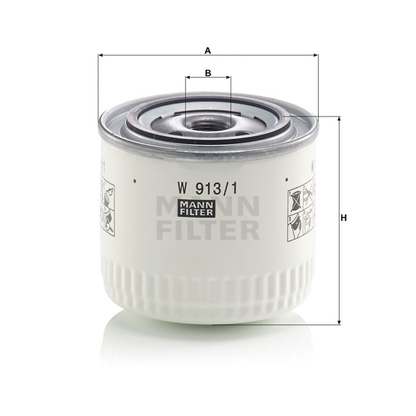 Luftfilter Mann Hummel - W 913/1 passend zu CATERPILLAR
