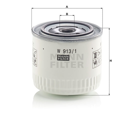 Luftfilter Mann Hummel - W 913/1 passend zu CATERPILLAR