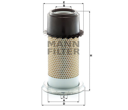Luftfilter Mann Hummel - C 16 334 passend zu JOHN DEERE