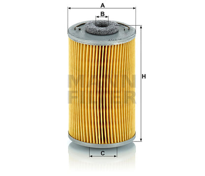 Kraftstofffilter Mann Hummel - P 707 passend zu KOMATSU
