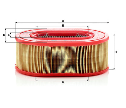 Luftfilter Mann Hummel - C 25 124 passend zu CATERPILLAR