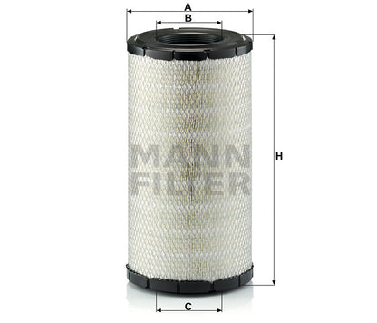 Luftfilter Mann Hummel - C 21 584 passend zu CASE/CASE IH