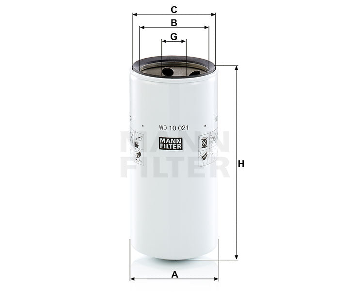 Luftfilter Mann Hummel - WD 10 021 passend zu CASE/CASE IH