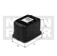 Kraftstofffilter Mann Hummel - WK 13 002 passend zu CASE/CASE IH