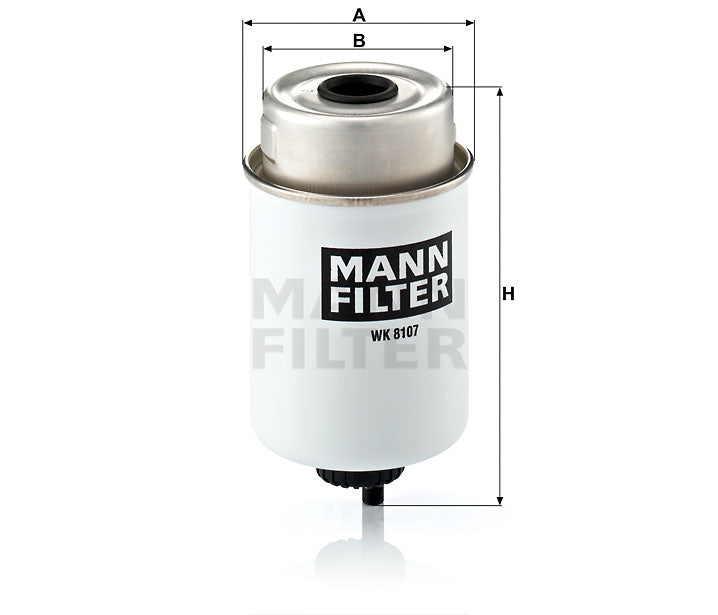 Kraftstofffilter Mann Hummel - WK 8107 passend zu JOHN DEERE
