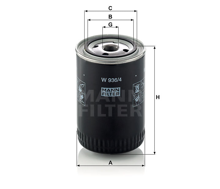 Luftfilter Mann Hummel - W 936/4 passend zu CATERPILLAR