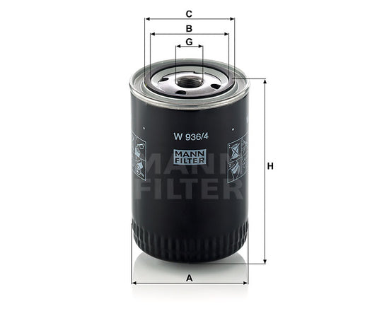 Luftfilter Mann Hummel - W 936/4 passend zu CATERPILLAR
