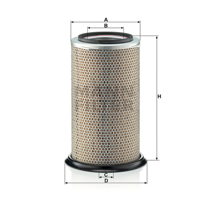 Luftfilter Mann Hummel - C 28 750 passend zu LIEBHERR