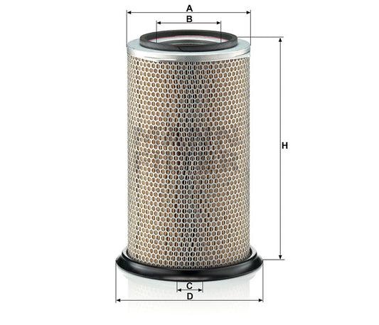 Luftfilter Mann Hummel - C 28 750 passend zu LIEBHERR