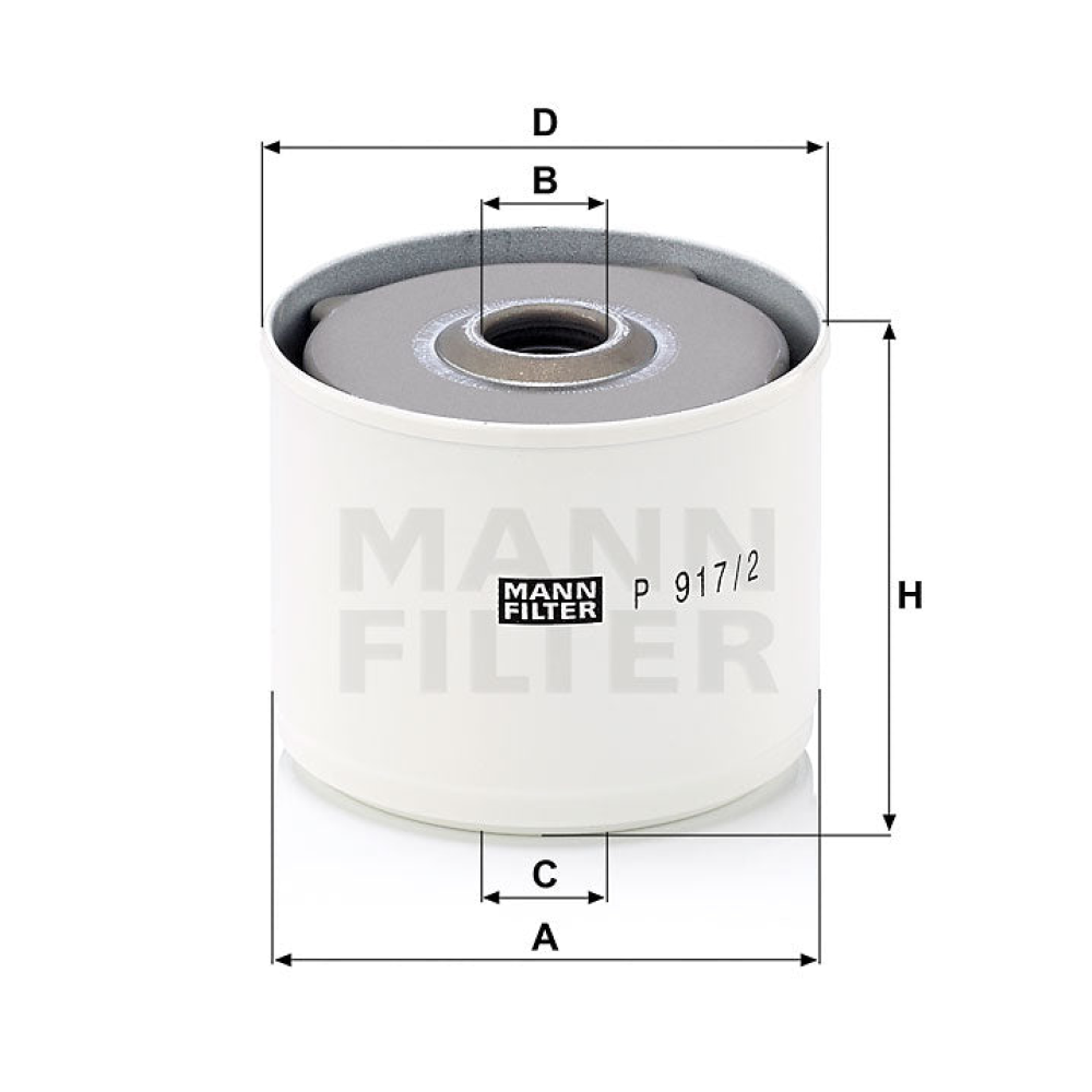 Kraftstofffilter Mann Hummel - P 917/2 x passend zu KOMATSU