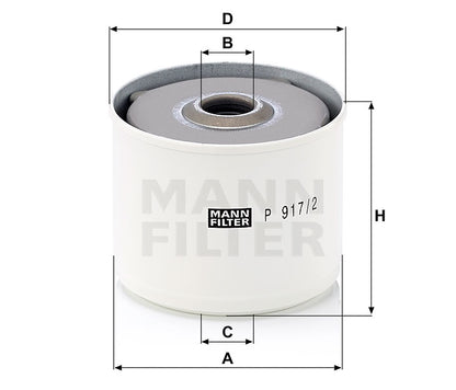 Kraftstofffilter Mann Hummel - P 917/2 x passend zu ATLAS COPCO