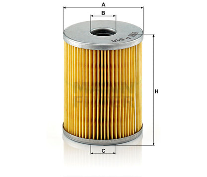 Kraftstofffilter Mann Hummel - P 810 x passend zu JOHN DEERE