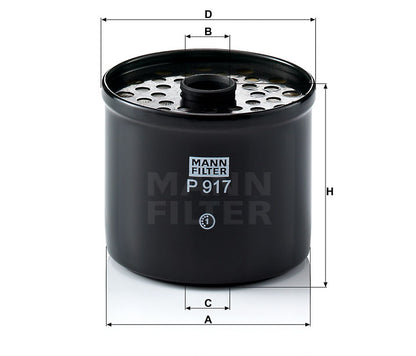 Kraftstofffilter Mann Hummel - P 917 x passend zu RENAULT VI