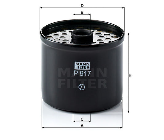 Kraftstofffilter Mann Hummel - P 917 x passend zu RENAULT VI