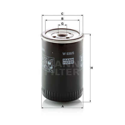 Luftfilter Mann Hummel - W 936/5 passend zu KOMATSU