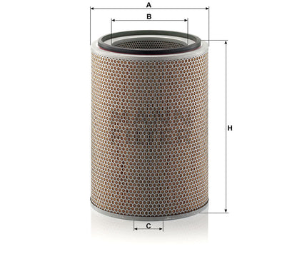 Luftfilter Mann Hummel - C 31 1310 passend zu LIEBHERR