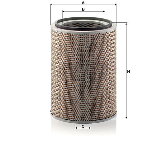 Luftfilter Mann Hummel - C 31 1310 passend zu LIEBHERR