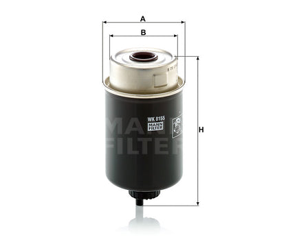 Kraftstofffilter Mann Hummel - WK 8155 passend zu CASE/CASE IH