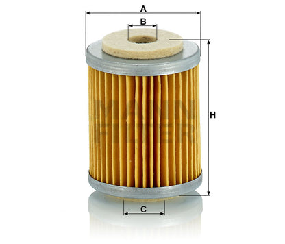 Kraftstofffilter Mann Hummel - P 609 passend zu CATERPILLAR
