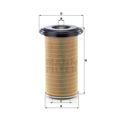 Luftfilter Mann Hummel - C 24 650/7 passend zu IVECO