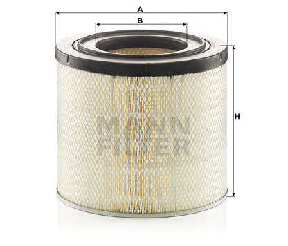 Luftfilter Mann Hummel - C 33 018 passend zu JOHN DEERE