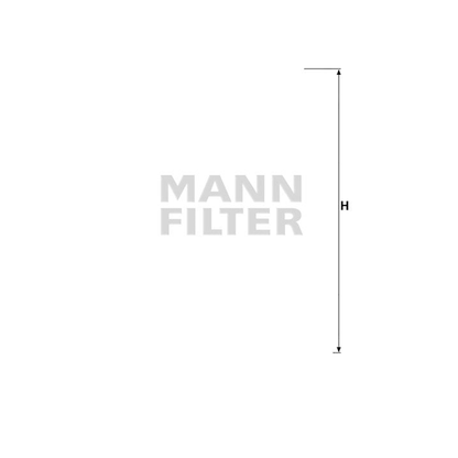 Luftfilter Mann Hummel - C 19 384/1 passend zu JOHN DEERE