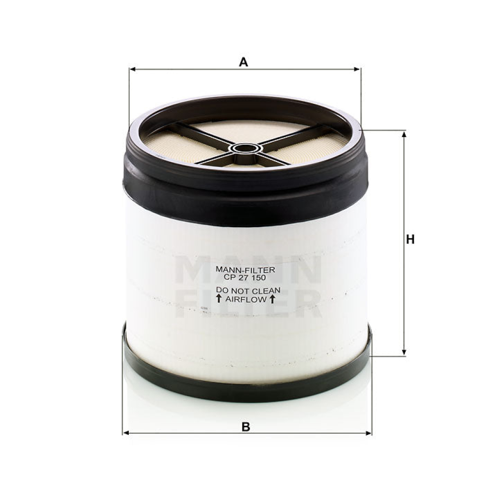 Luftfilter Mann Hummel - CP 27 150 passend zu JOHN DEERE